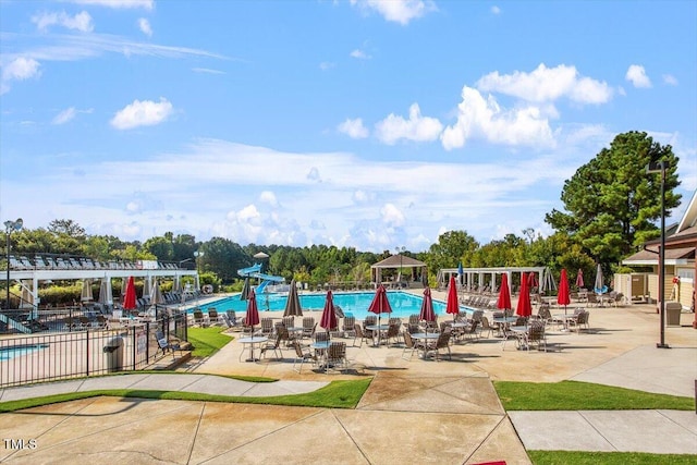 1317 Colonial Club Rd, Wake Forest, NC 27587 - community pool with fence