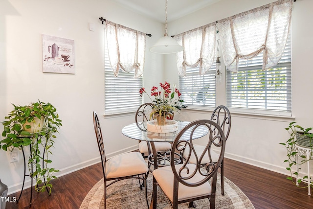 46 S Great White Way, Clayton, NC 27527 - dining area with baseboards and dark wood-style floors