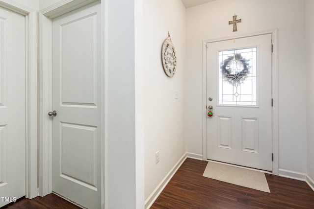 46 S Great White Way, Clayton, NC 27527 - entrance foyer featuring baseboards and dark wood-type flooring