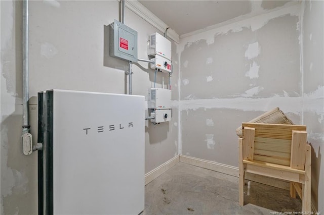 626 Bailey Rd, Coats, NC 27521 - interior space with unfinished concrete floors and baseboards
