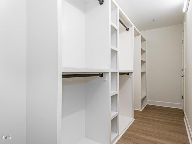 3009 Hillmer Dr, Raleigh, NC 27609 - walk in closet featuring wood finished floors