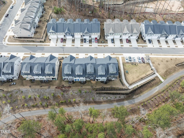 aerial view of residential area