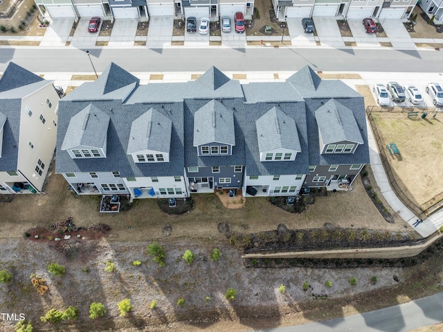 aerial view of residential area