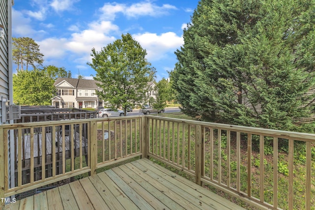 2705 Wyntercrest Ln, Durham, NC 27713 - view of wooden deck