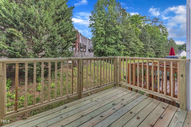 2705 Wyntercrest Ln, Durham, NC 27713 - view of wooden terrace