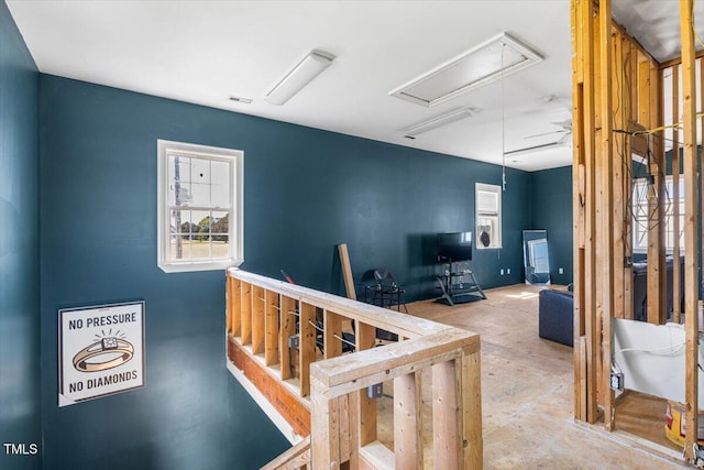 7348 NC-222 Hwy, Stantonsburg, NC 27883 - hall featuring attic access
