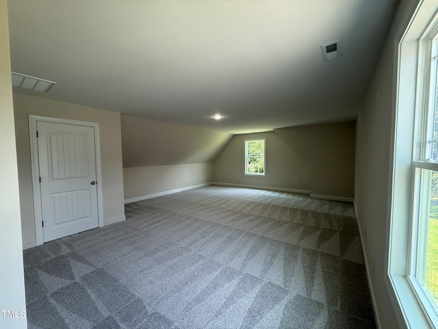 93 Hot Springs Way, Benson, NC 27504 - additional living space featuring carpet flooring and vaulted ceiling