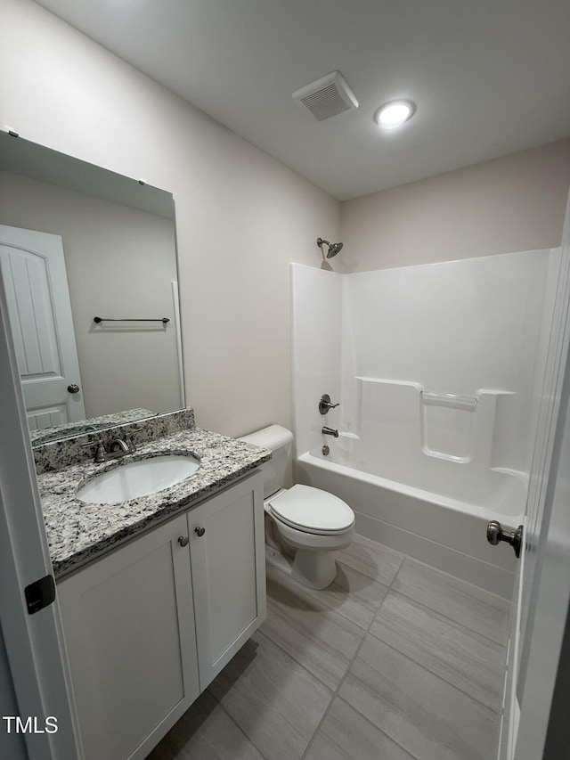 93 Hot Springs Way, Benson, NC 27504 - full bath featuring vanity, bathing tub / shower combination, and recessed lighting