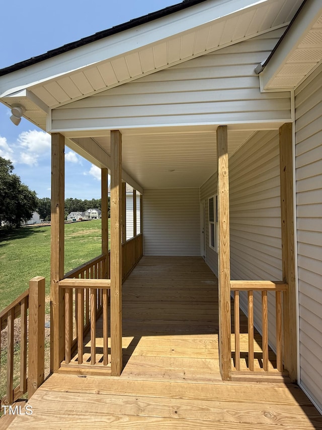 93 Hot Springs Way, Benson, NC 27504 - deck with a lawn