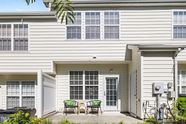 back of house featuring a patio area
