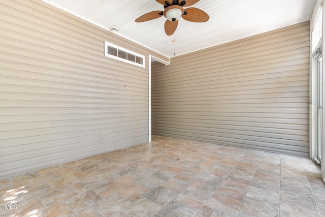 71 Potted Plant Ct, Clayton, NC 27520 - exterior space with a ceiling fan and stone finish flooring