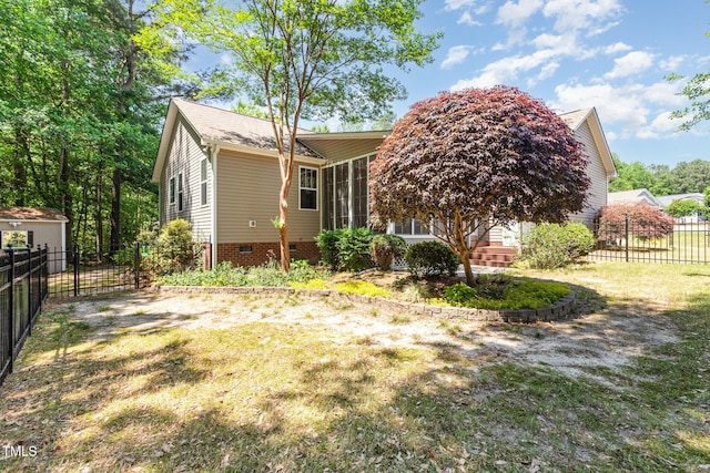 71 Potted Plant Ct, Clayton, NC 27520 - exterior space with fence and crawl space