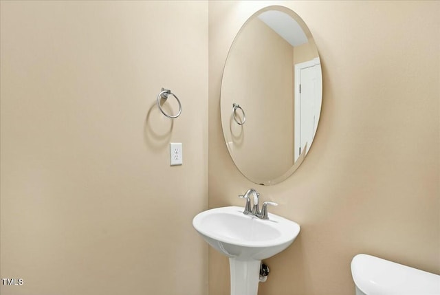 225 Gulley Glen Dr, Garner, NC 27529 - half bathroom with toilet and a sink