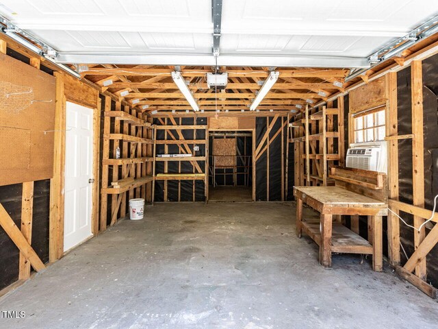 3818 Hillgrand Dr, Durham, NC 27705 - garage featuring cooling unit