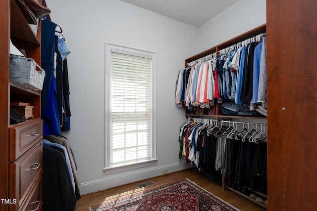 139 Stonebridge Dr, New London, NC 28127 - spacious closet with wood finished floors and visible vents