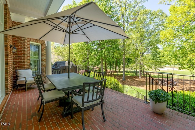 139 Stonebridge Dr, New London, NC 28127 - view of patio / terrace featuring outdoor dining area and area for grilling