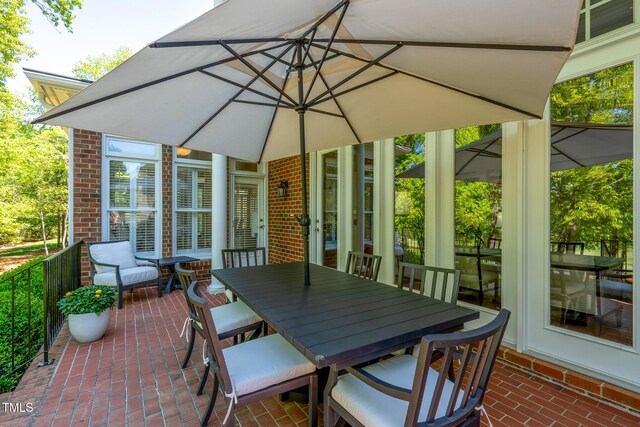 139 Stonebridge Dr, New London, NC 28127 - view of patio with outdoor dining space