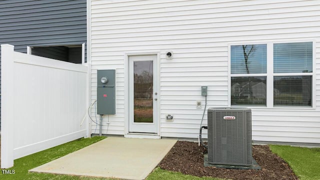 404 Ember St, Sanford, NC 27330 - entrance to property featuring central AC