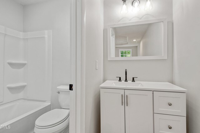 108 Carmichael Ln, Spring Lake, NC 28390 - full bathroom with toilet, tub / shower combination, and vanity