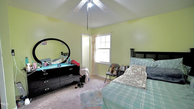 1011 Wyldewood Rd, Durham, NC 27704 - carpeted bedroom featuring a ceiling fan and baseboards