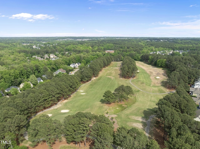 925 Hidden Jewel Ln, Wake Forest, NC 27587 - aerial view of property's location with a golf course and a heavily wooded area