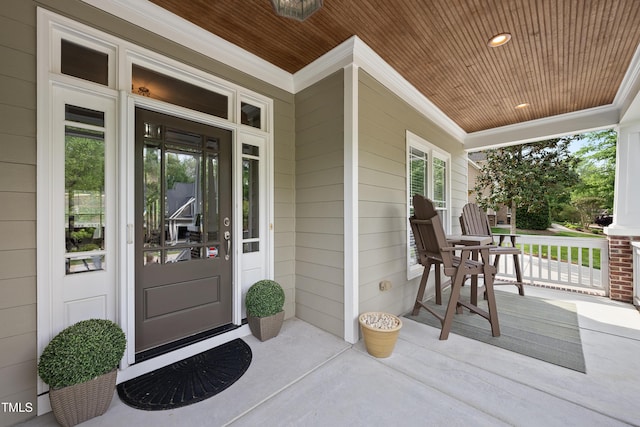 925 Hidden Jewel Ln, Wake Forest, NC 27587 - doorway to property with a porch