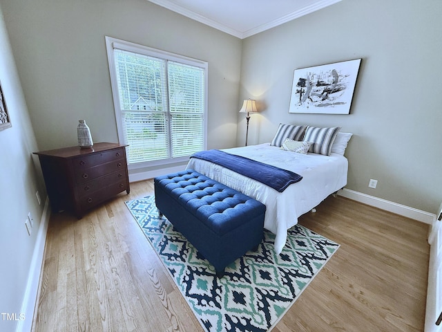 925 Hidden Jewel Ln, Wake Forest, NC 27587 - bedroom featuring ornamental molding and wood finished floors