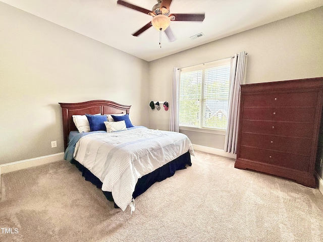 925 Hidden Jewel Ln, Wake Forest, NC 27587 - bedroom featuring light colored carpet and ceiling fan