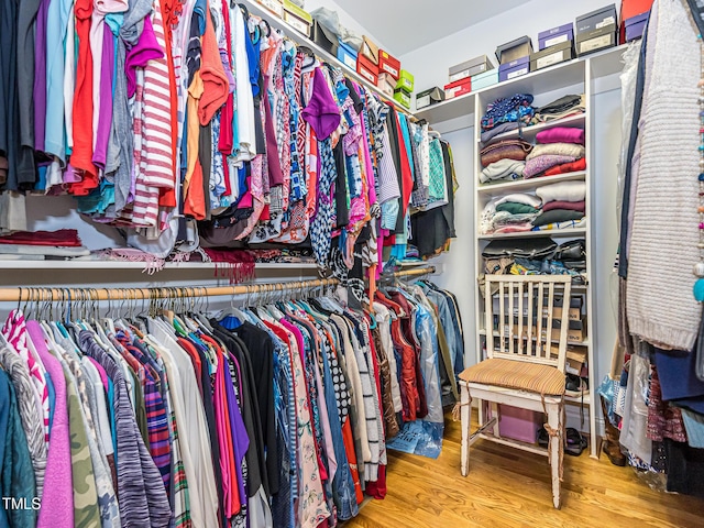 5401 Fire Pink Way, Raleigh, NC 27613 - walk in closet featuring wood finished floors