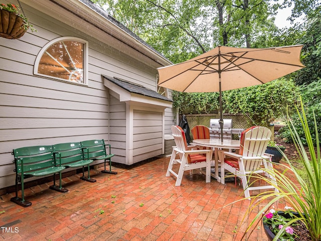 5401 Fire Pink Way, Raleigh, NC 27613 - view of patio / terrace featuring outdoor dining area and area for grilling