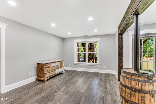 128 Paraggi Ct, Clayton, NC 27527 - interior space with baseboards, recessed lighting, and wood finished floors