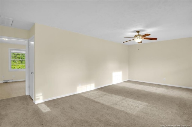 9701 Rockfish Rd, Fayetteville, NC 28376 - carpeted spare room with a ceiling fan and baseboards