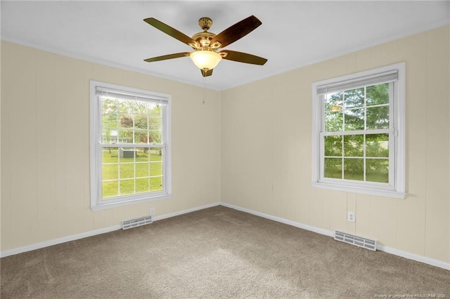 9701 Rockfish Rd, Fayetteville, NC 28376 - carpeted empty room featuring plenty of natural light, ceiling fan, and baseboards