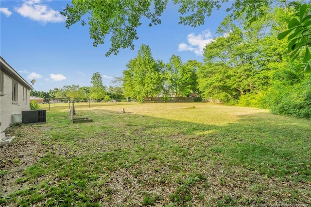 9701 Rockfish Rd, Fayetteville, NC 28376 - view of yard with central air condition unit