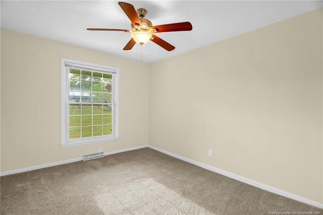 9701 Rockfish Rd, Fayetteville, NC 28376 - carpeted spare room with baseboards and ceiling fan