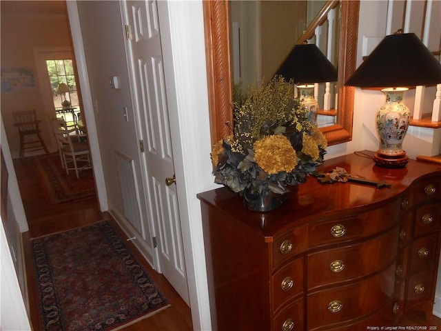 600 Yorkshire Pl, Lumberton, NC 28358 - hallway featuring wood finished floors