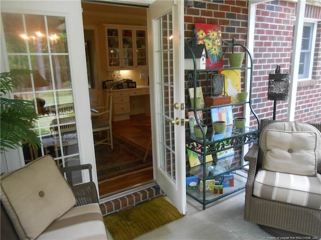 600 Yorkshire Pl, Lumberton, NC 28358 - interior space featuring french doors and concrete floors