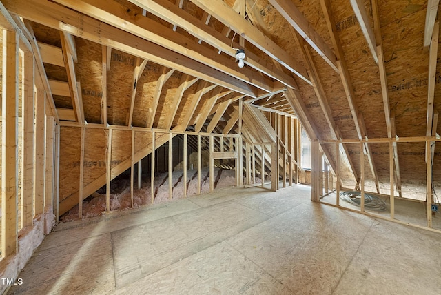 406 N Wakefield St, Zebulon, NC 27597 - view of unfinished attic
