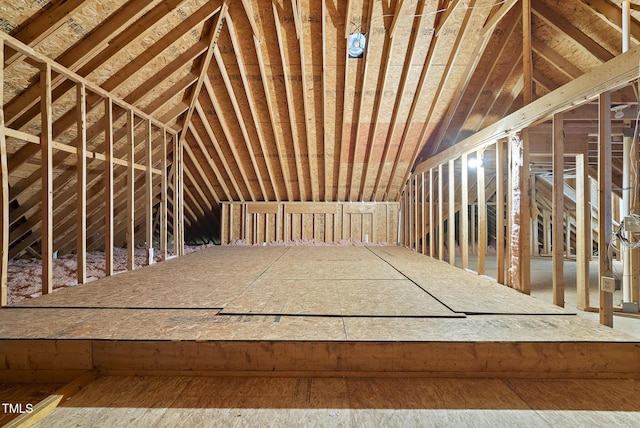 406 N Wakefield St, Zebulon, NC 27597 - view of unfinished attic