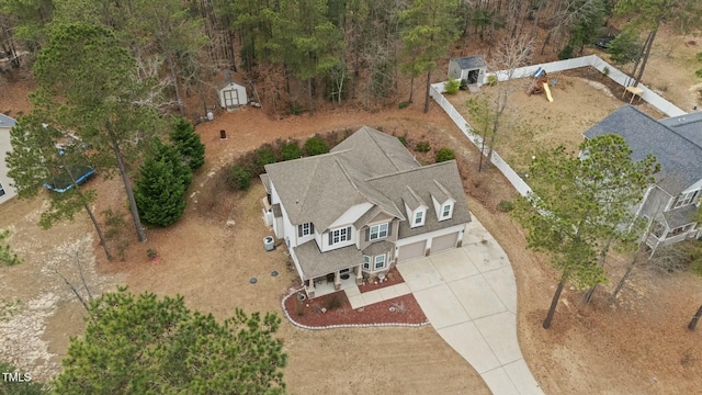 view of subject property