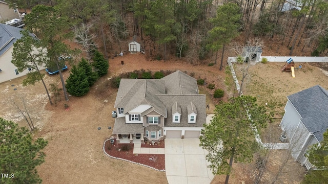 view of subject property