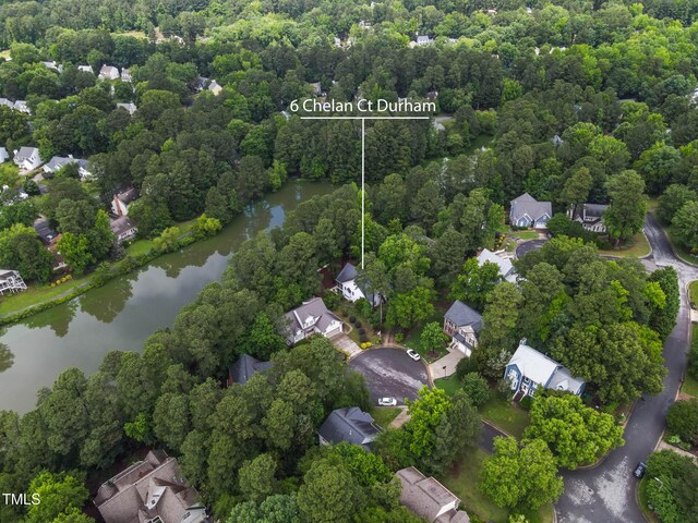 6 Chelan Ct, Durham, NC 27713 - view of property location with a nearby body of water and nearby suburban area