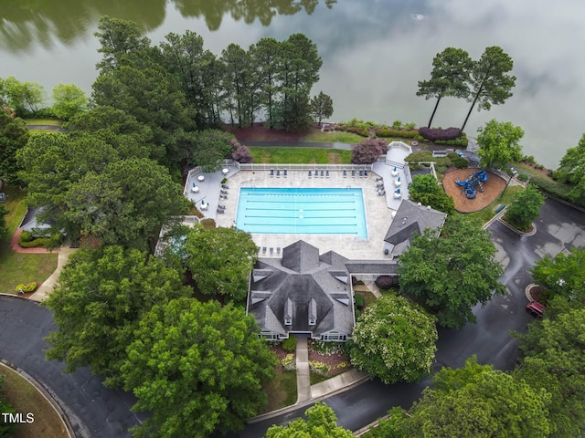 6 Chelan Ct, Durham, NC 27713 - drone / aerial view of a pool
