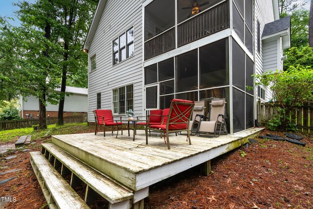 6 Chelan Ct, Durham, NC 27713 - view of wooden deck