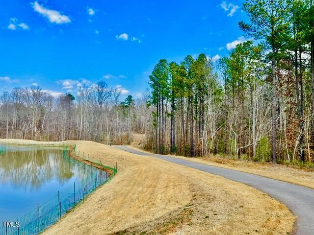 321 Devon Cliffs Dr, Wake Forest, NC 27587 - view of street with a forest view