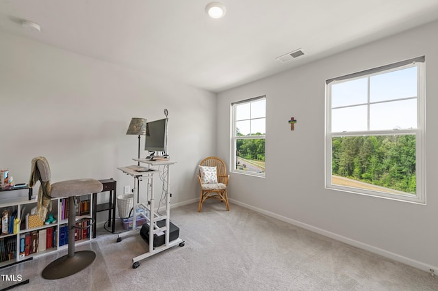 321 Devon Cliffs Dr, Wake Forest, NC 27587 - workout area featuring baseboards and carpet flooring