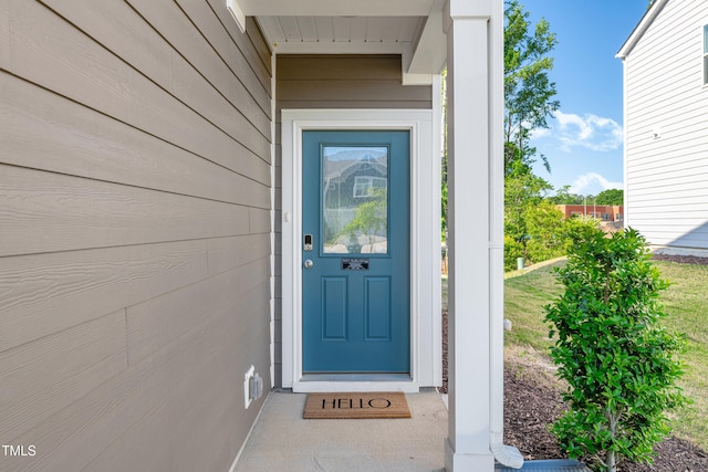 view of property entrance