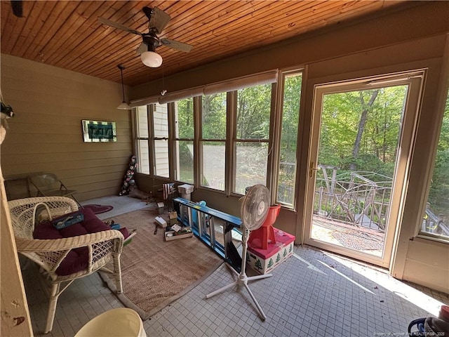 3903 Daytona Rd, Fayetteville, NC 28311 - sunroom featuring ceiling fan and plenty of natural light