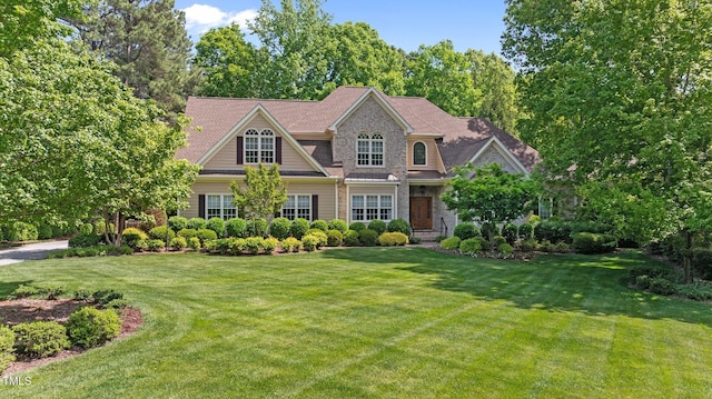 7212 Donneeford Rd, Wake Forest, NC 27587 - view of front of property with a front lawn