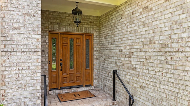 7212 Donneeford Rd, Wake Forest, NC 27587 - property entrance with brick siding
